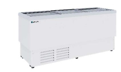 Congelador con tapa plana de cristal Metalfrio modelo CHV15