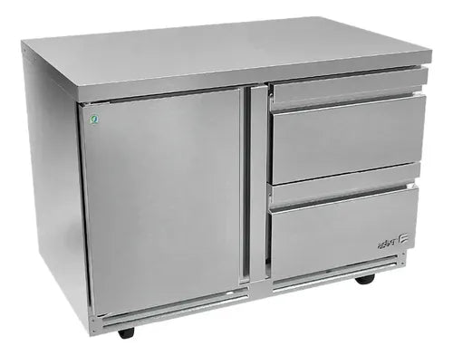 Mesa Refrigerada de Preparación Mega-Top 4 Cajones 18 Insertos ASBER APTM-48-18-D4-P-HC