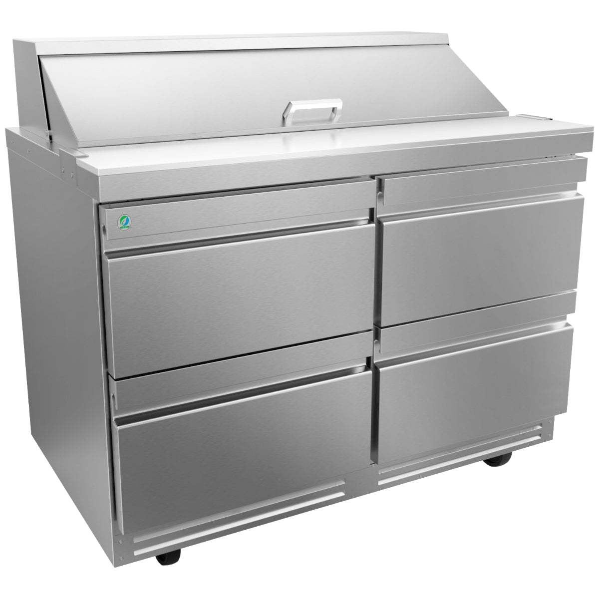 Mesa Refrigerada Preparación de Ensaladas con 4 Cajones y 12 Insertos ASBER APTS-48-12-D4-P-HC