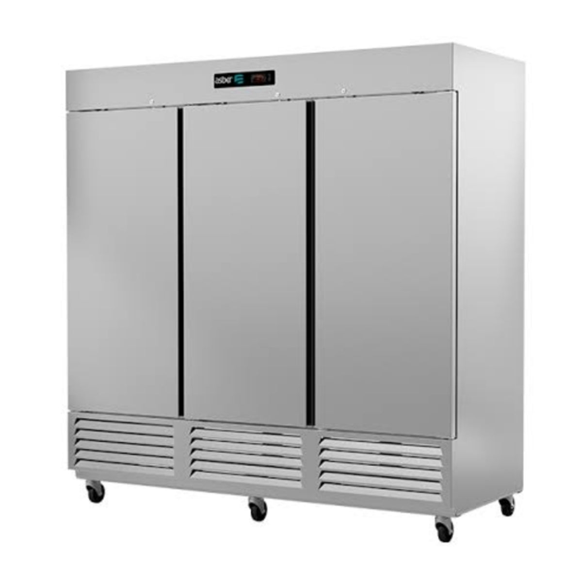 Conservador de Congelados Industrial de 3 Puertas 72 ft³ en Acero Inoxidable ASBER ARF-72-H-HC