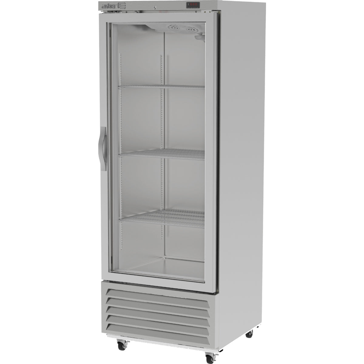 Refrigerador Vertical de 1 Puerta con Cristal 17 ft³ para Cocina Industrial ASBER ARR-17-G-H-HC