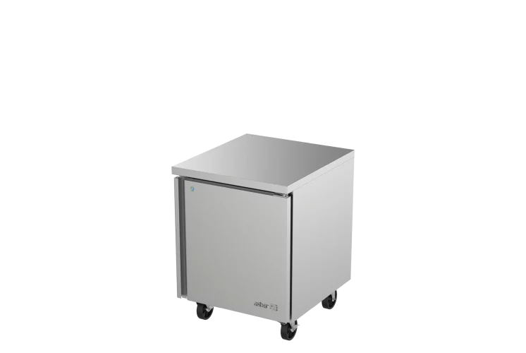 Mesa bajo barra refrigerada Neo Series de 1 puerta 6.9 pies cúbicos Asber AUTR-27-HC