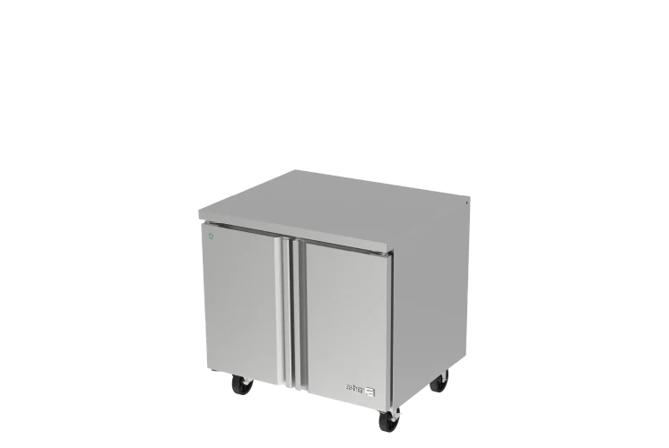 Mesa Bajo Mostrador Refrigerada Neo Series de 2 puertas 9.2 pies cúbicos Asber AUTR-36 HC
