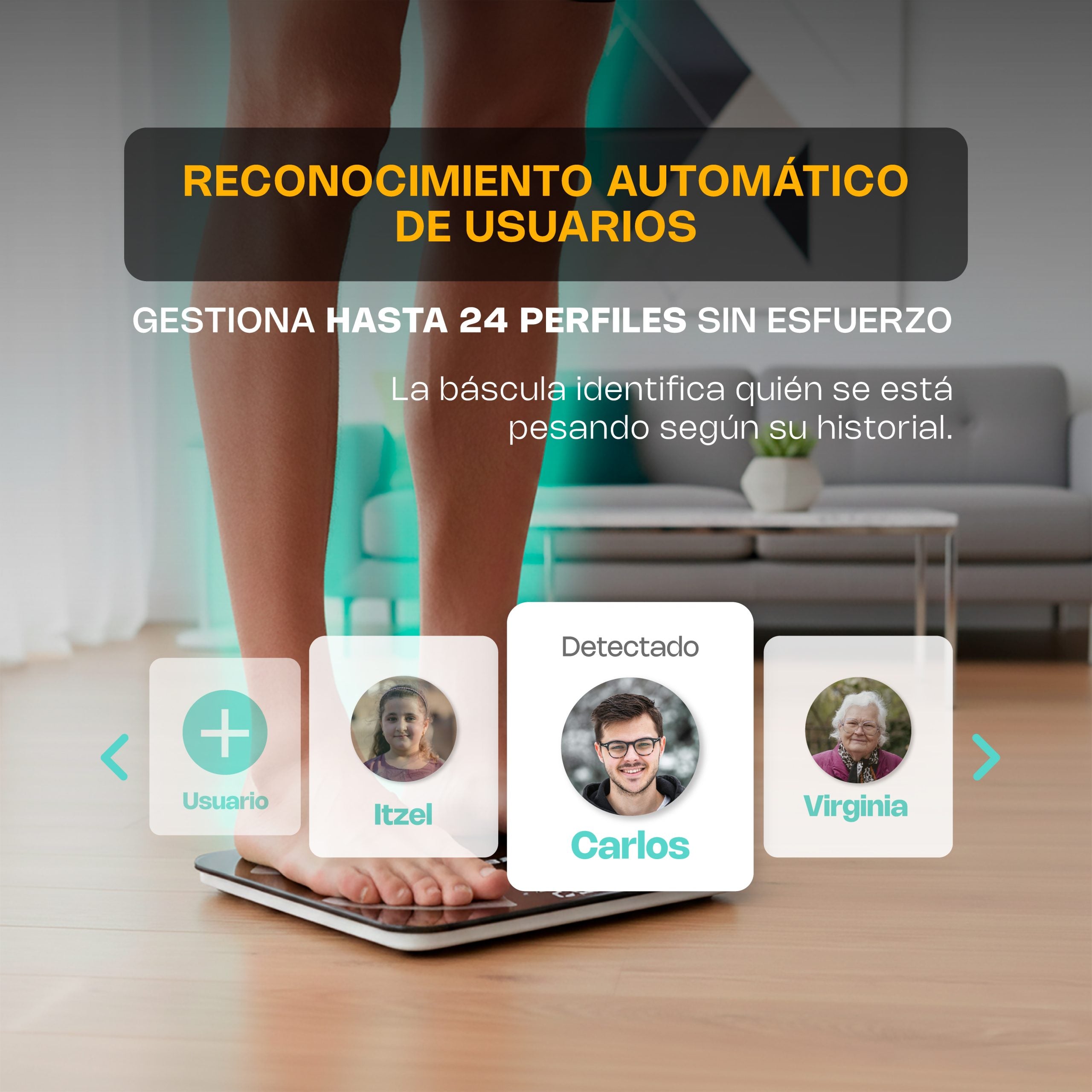 Báscula Inteligente para Peso Corporal de 180 kg con Bluetooth y Pantalla LED - Rhino BABAIN-180NG