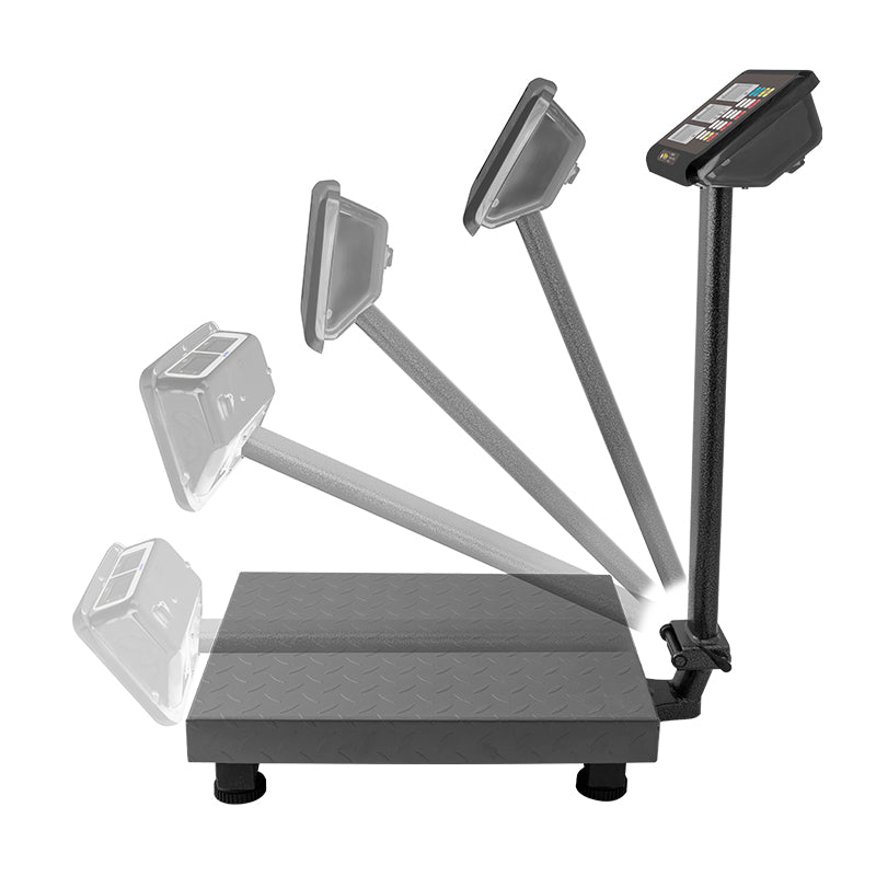 Básculas De Plataforma Rhino Bapca-100 Recargable Indicador Inoxidable Doble Pantalla 100 Kg