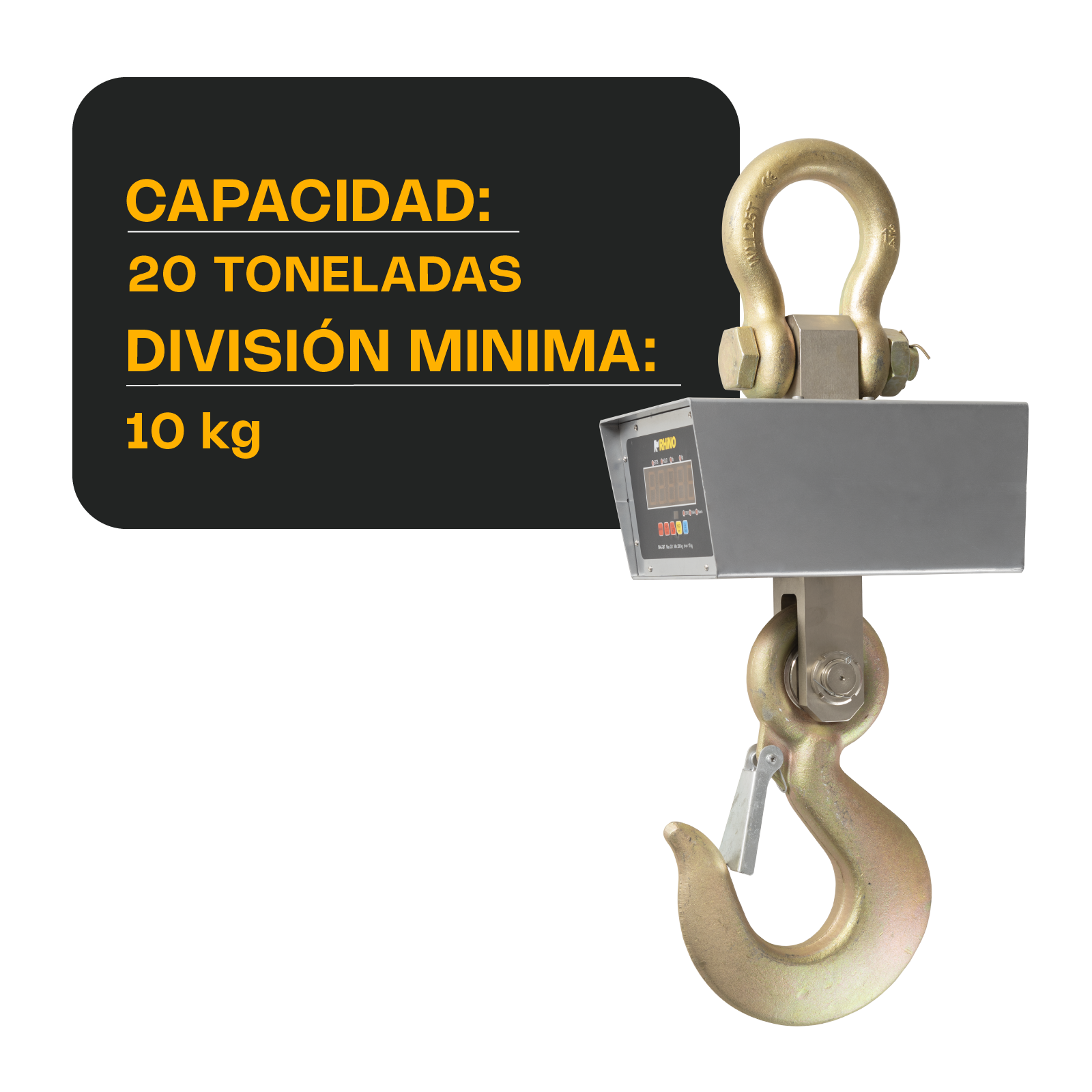 Báscula Electrónica Colgante 20 Toneladas Rhino BAC-20T