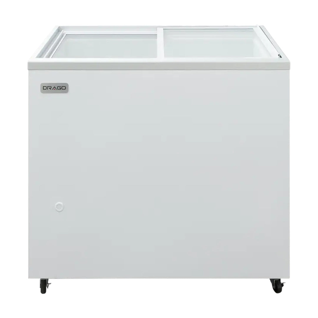 Congelador Plano 2 Puertas Cristal 6.9 Pies Drago CHPP-200