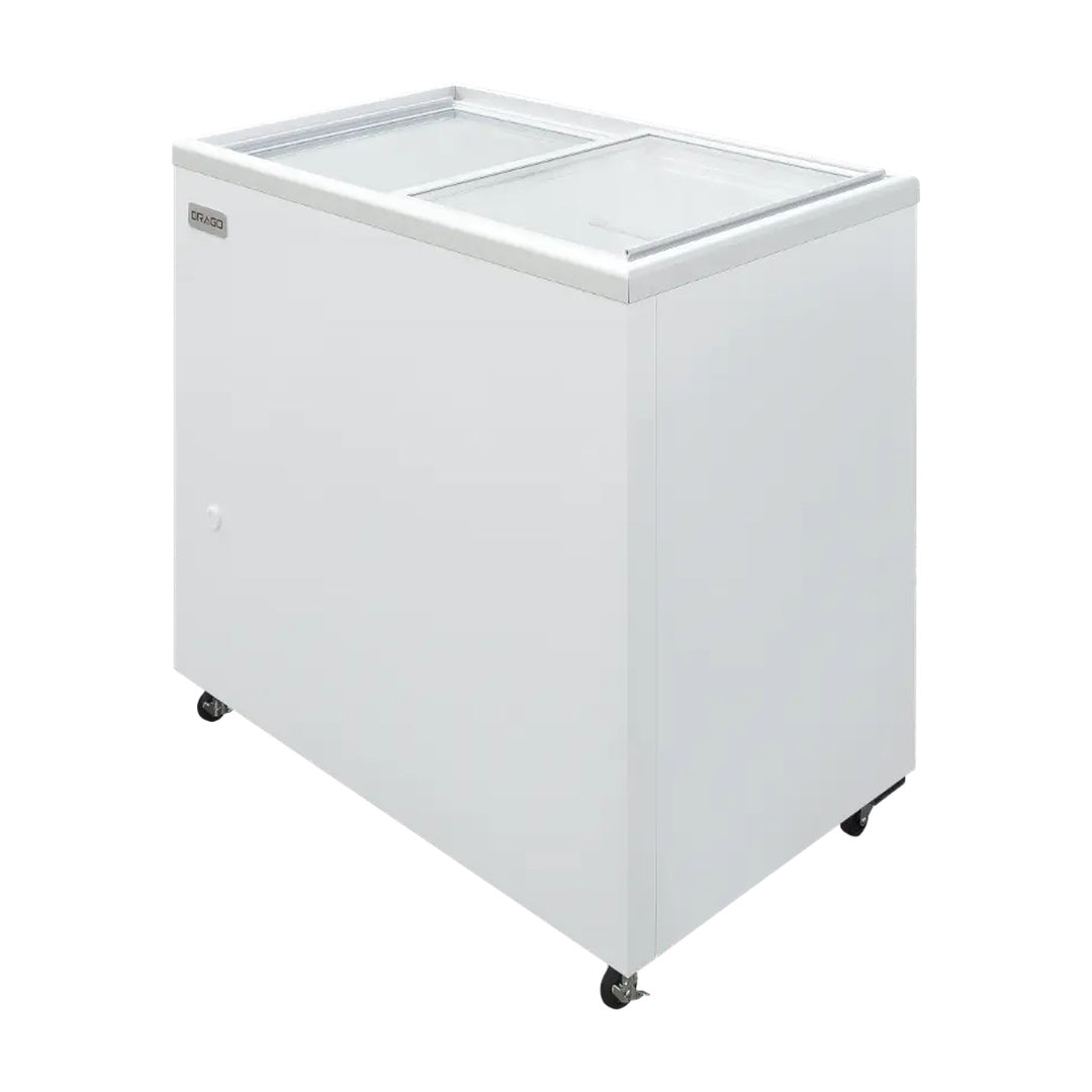 Congelador Plano 2 Puertas Cristal 6.9 Pies Drago CHPP-200