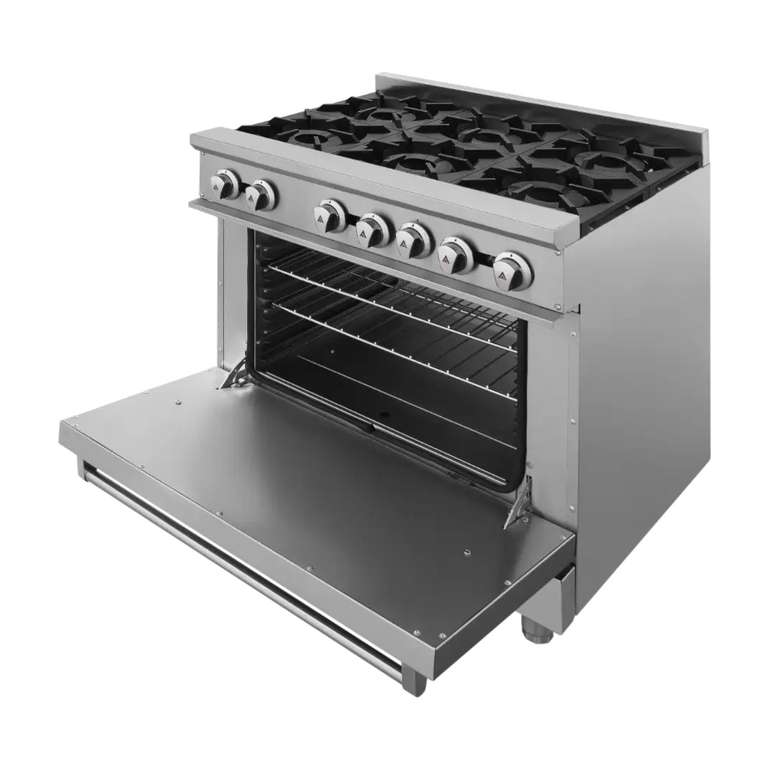 Estufa con 6 quemadores y horno Marca Grago Modelo CG-61 freeshipping - Innova FoodService
