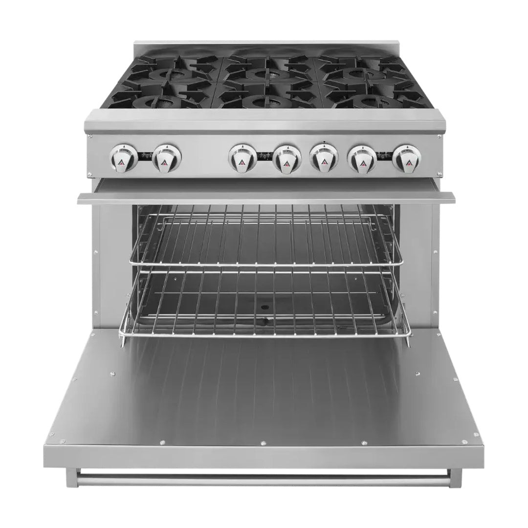 Estufa con 6 quemadores y horno Drago modelo CG-61