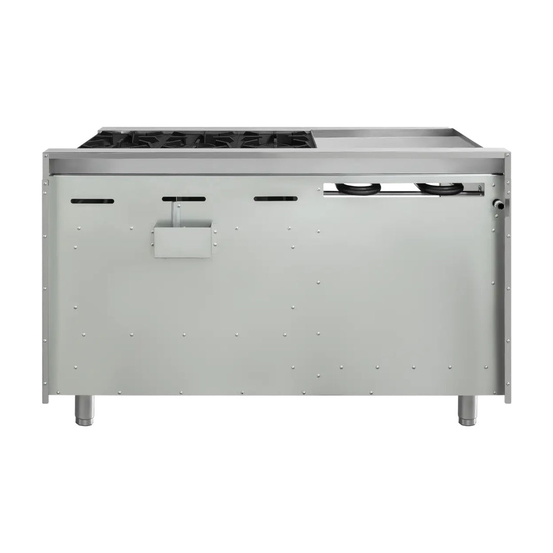 Estufa con 6 quemadores, horno y plancha Drago - CG-61PD / GES-062-000