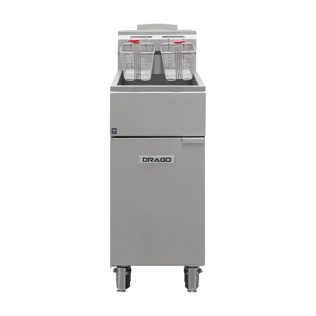 Freidora a gas de 16 litros modelo FG-16 RS Drago GFR-216-04 / GFR-216-09