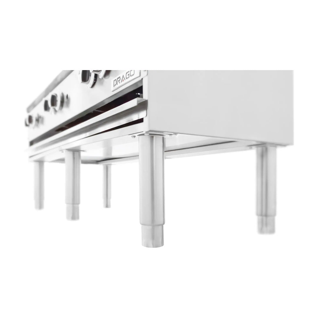 Estufón 3 Secciones Horizontal Patas Largas a Gas Drago GNFO-03-VSH / GPFO-03-HSH