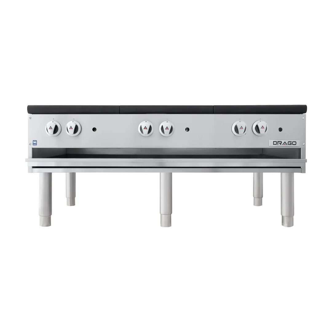 Estufón 3 Secciones Horizontal Patas Largas a Gas Drago GNFO-03-VSH / GPFO-03-HSH