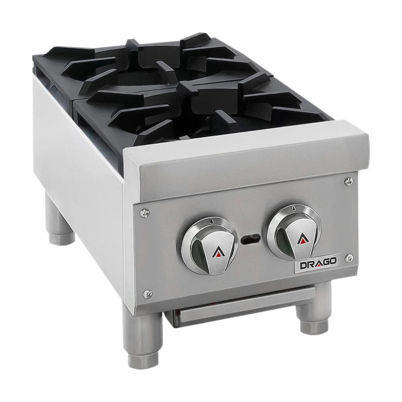 Parrilla de 2 quemadores Marca Drago Modelo CG-20 freeshipping - Innova FoodService