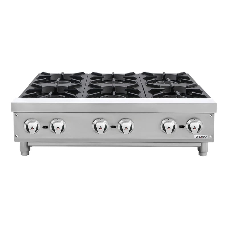Parrilla de 6 quemadores modelo CG-60 Drago GNPA-600-V / GPPA-600-V