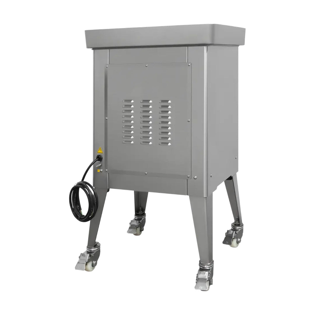 Molino de carne MC-32P-2HP de acero inoxidable 2hp con pedestal Drago MC-32P-2HP