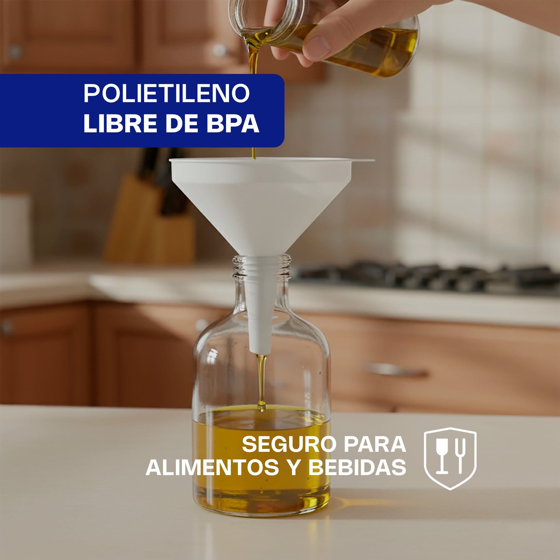 Embudo de Plástico Profesionales Libre de BPA con Certificación NSF CALEDONIA - EMBU-24B