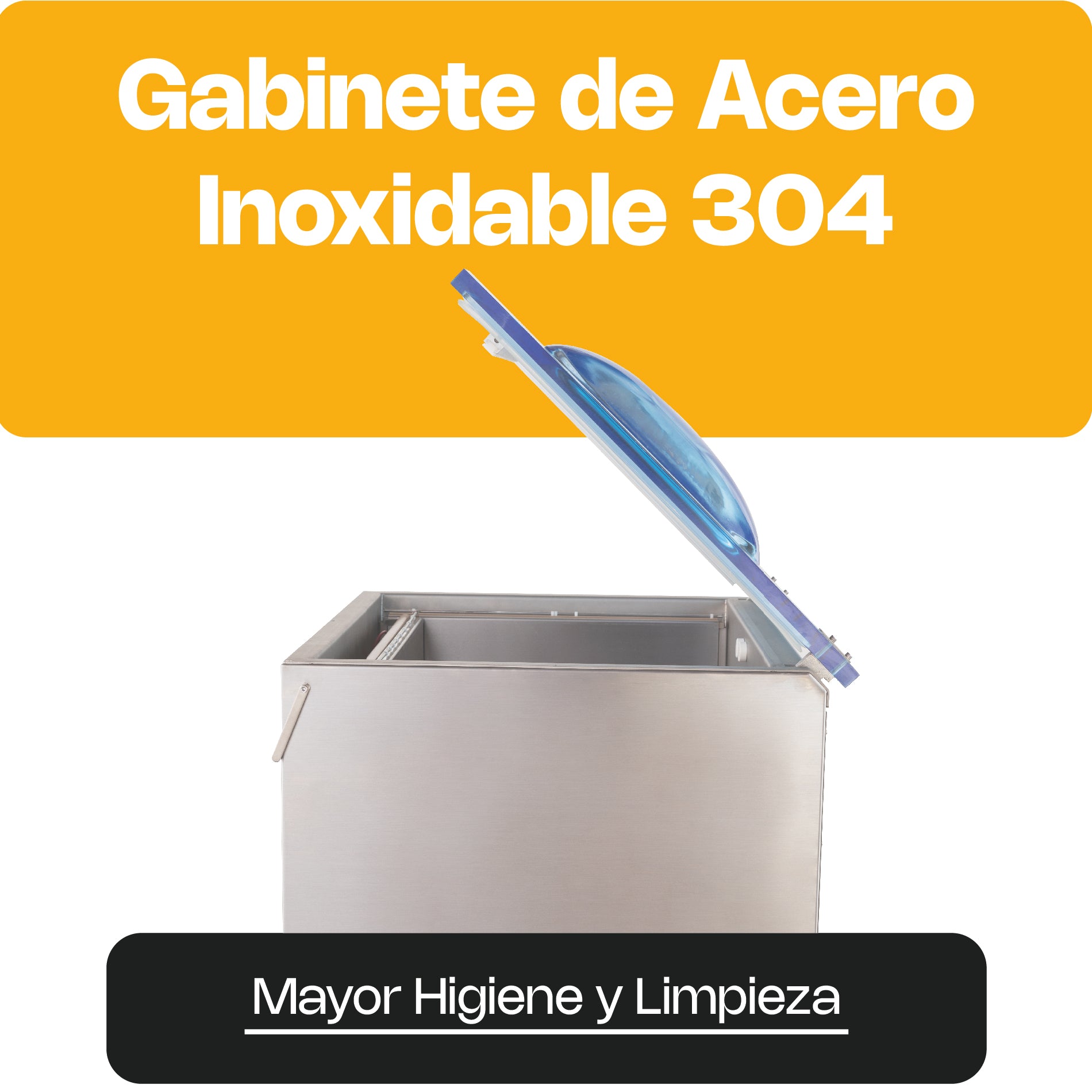 Empacadora al Vacío Industrial de Doble Campana Trifásica con Barra de 78 cm Rhino EVAC-40X