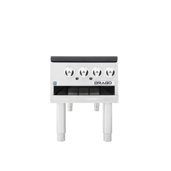 Estufon a Gas de 2 secciones Vertical Altura Estándar Drago GPFO-02-VSH