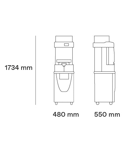 Exprimidor de jugos profesional Versatile Star All-in-One Slim (BH) Zumex