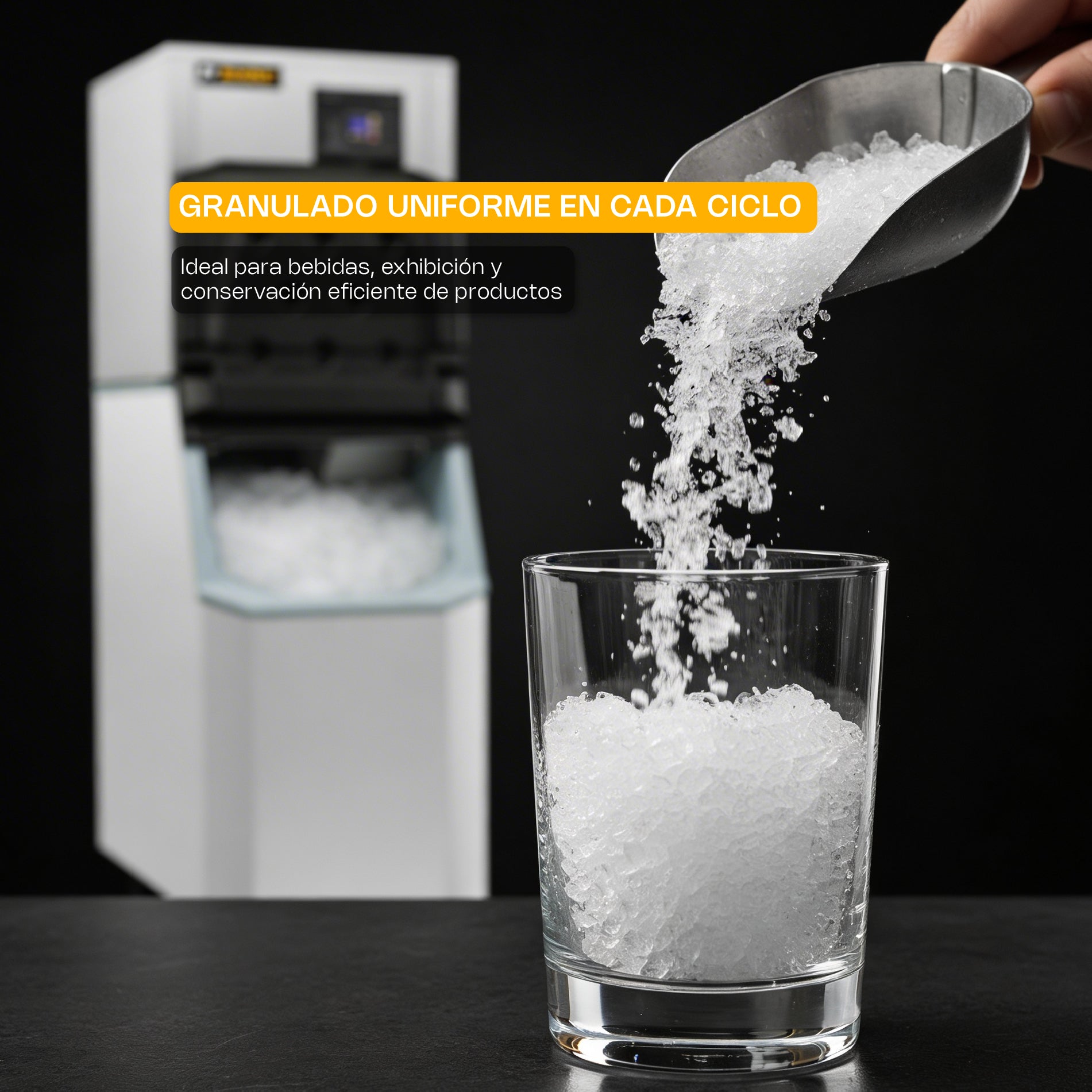 Fábrica de Hielo Frappé Rhino FAHIEL-250F de 250 kg Comercial Rhino FAHIEL-250F