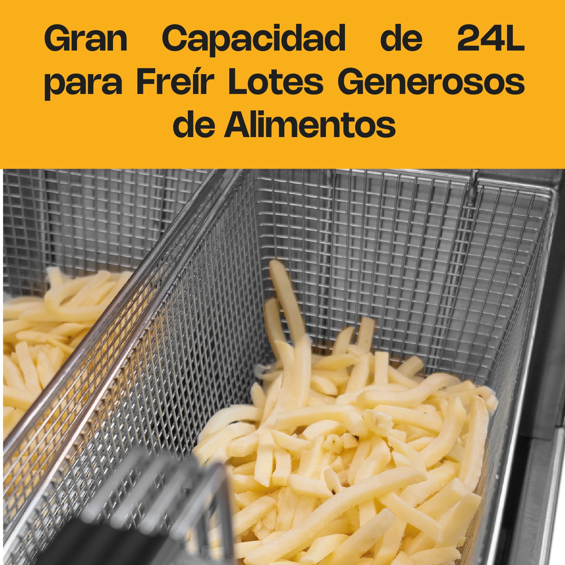 Freidora De Gas Natural 24 L Rhino FREI-24GN