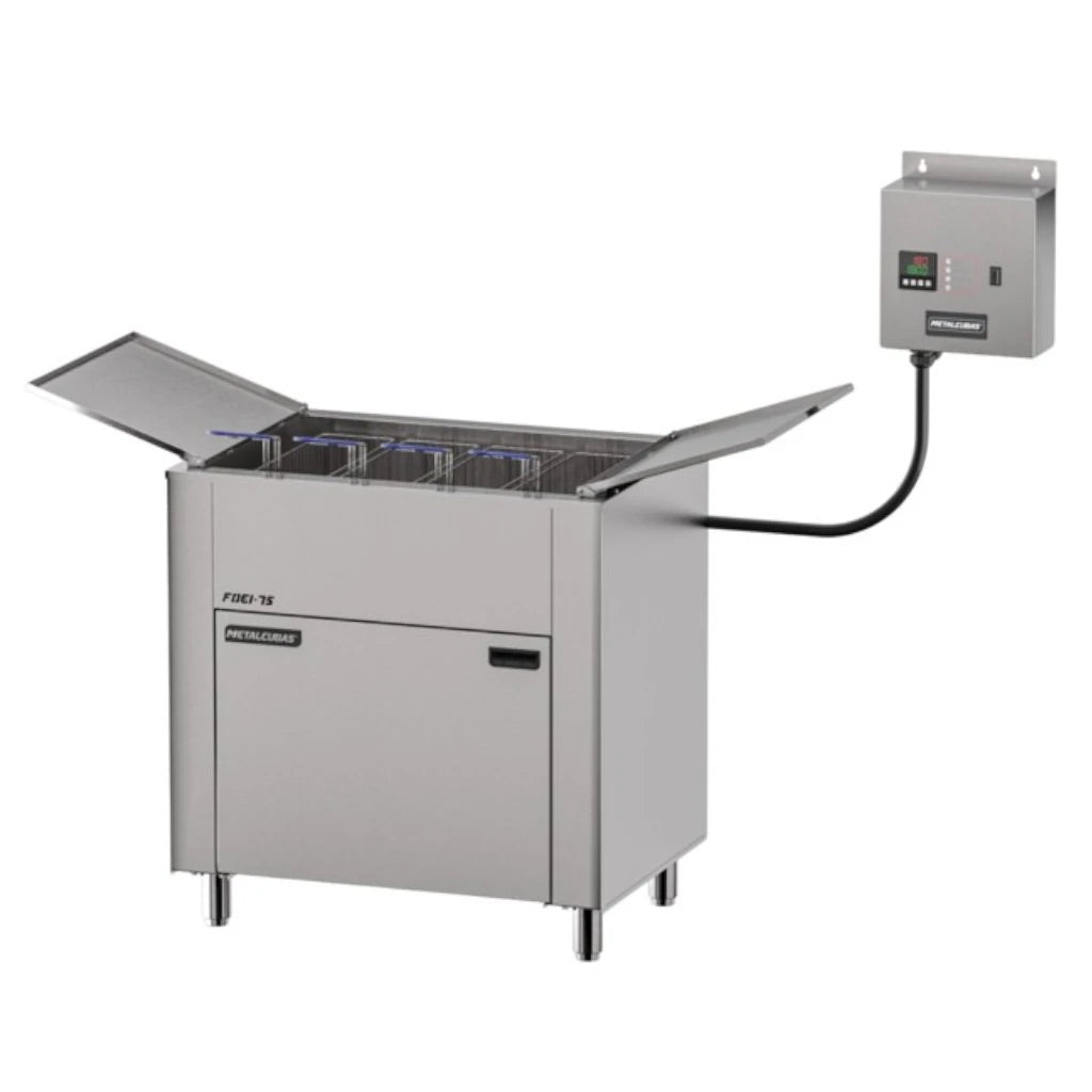 Freidora Industrial Eléctrica 18 KW 220V 75L Metalcubas FOEI75