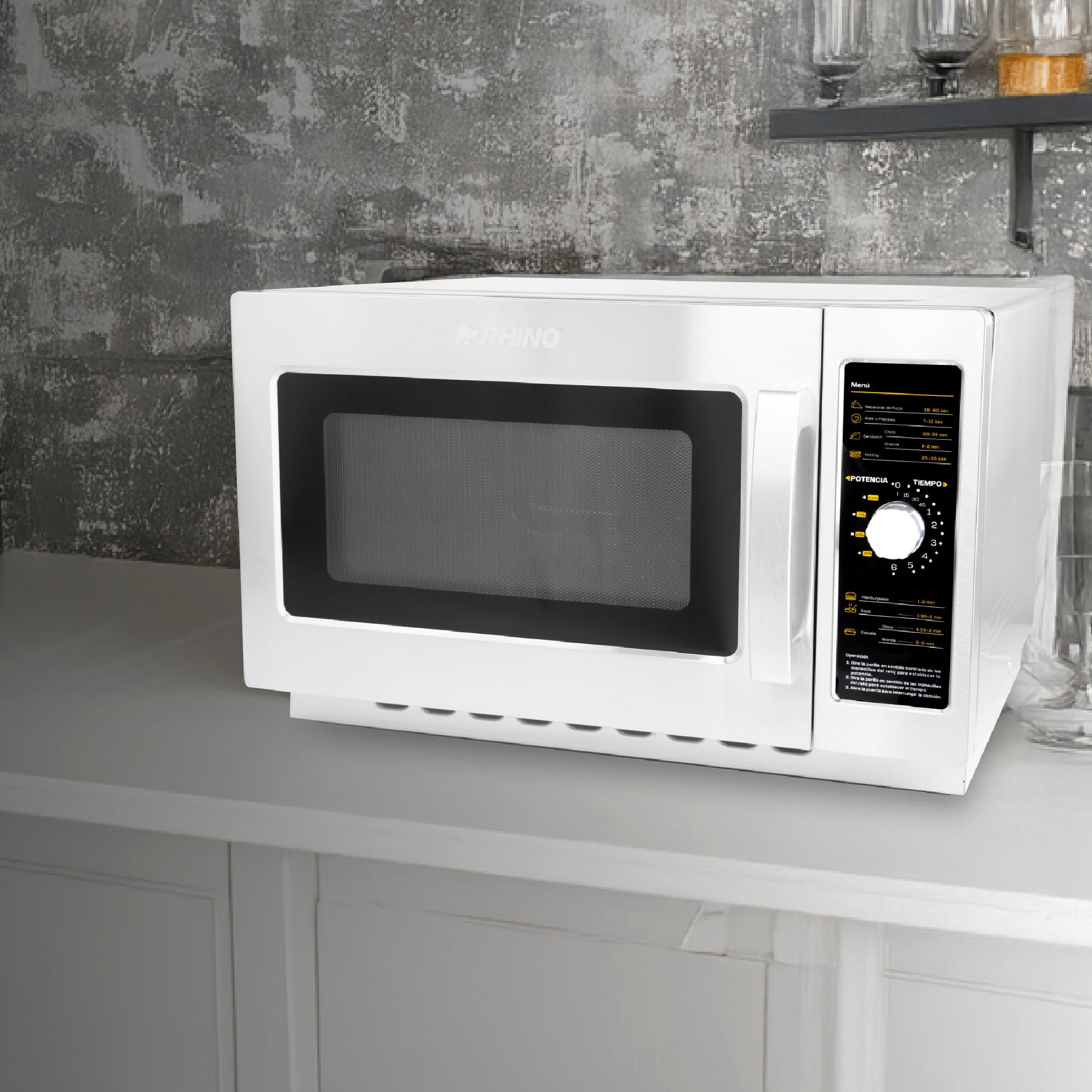Horno de Microondas Análogo 1.2 pies Rhino HOMIC-12A
