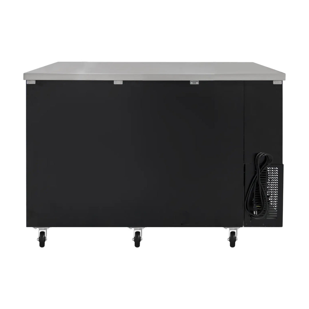 Refrigerador contra barra 2 puertas de cristal Icehaus modelo CBR-2PC-SS-01