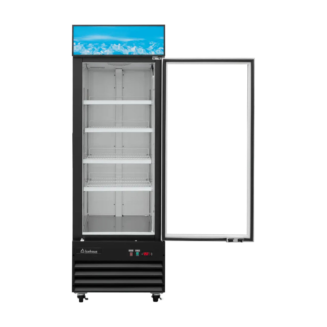 Congelador comercial 1 puerta de cristal de 365L Icehaus CVC12-1PC-365
