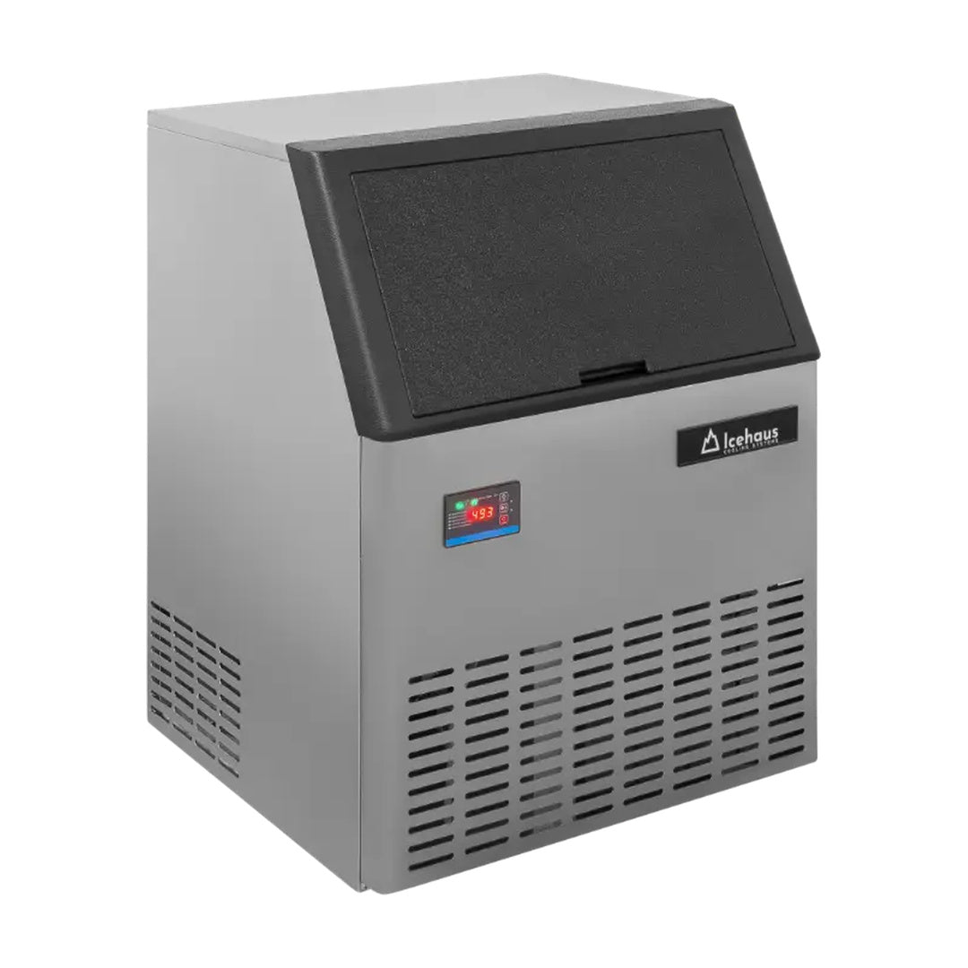 Máquina de hielo de 127 kg a 21°C temperatura ambiente Icehaus MH-127-BB