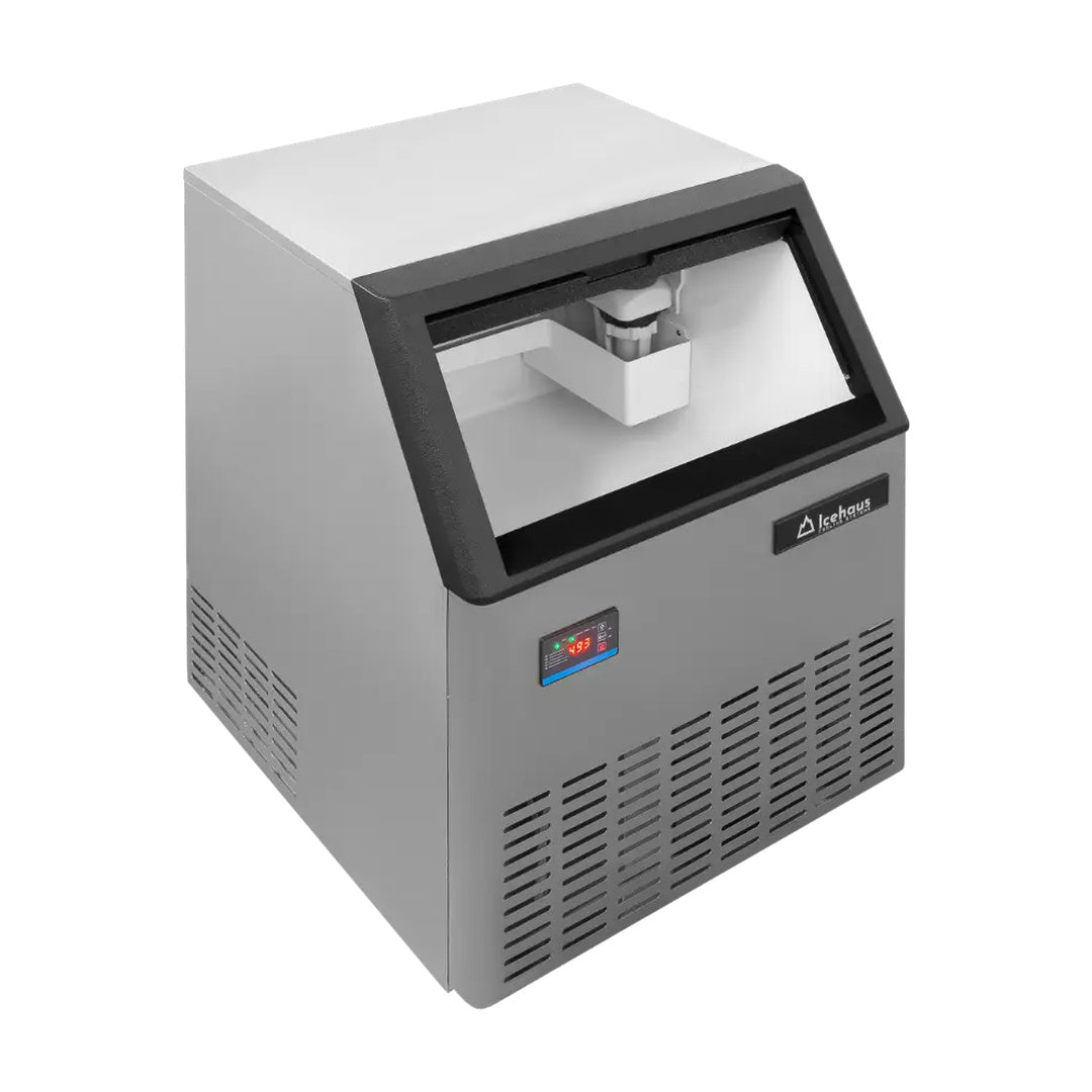 Máquina de hielo de 127 kg a 21°C temperatura ambiente Icehaus MH-127-BB