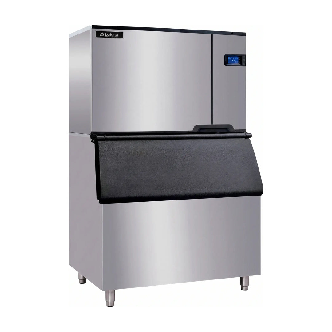 Máquina de hielo de 680 kg a 21°C temperatura ambiente Icehaus MH-580-MD