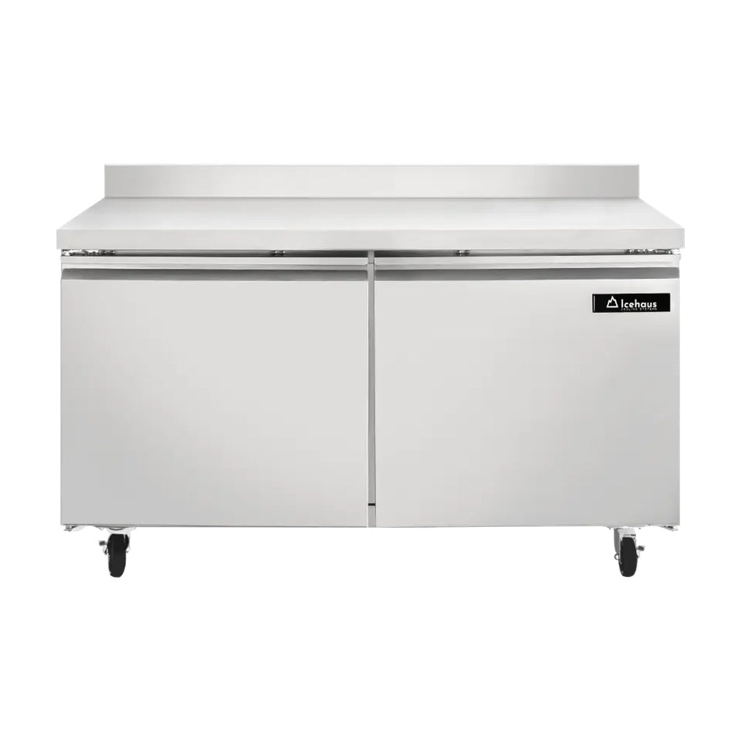 Refrigerador bajo barra 2 puertas solidas 11.3 pies cubicos Icehaus MTR-2P-SS-01