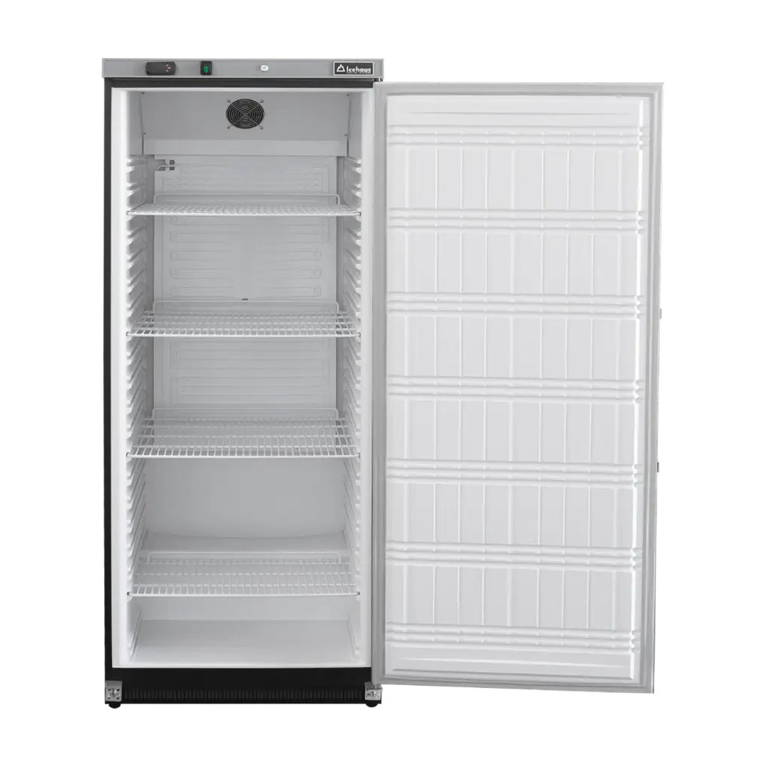 Refrigerador vertical 1 puerta sólida en acero inoxidable 12.6 pies Icehaus RVI-400