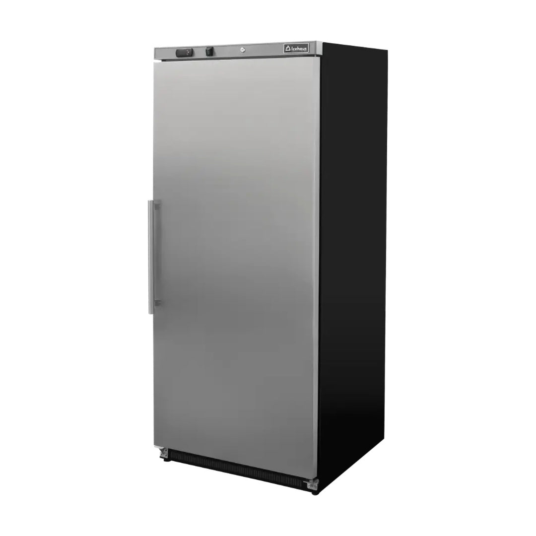 Refrigerador vertical 1 puerta sólida en acero inoxidable 12.6 pies Icehaus RVI-400