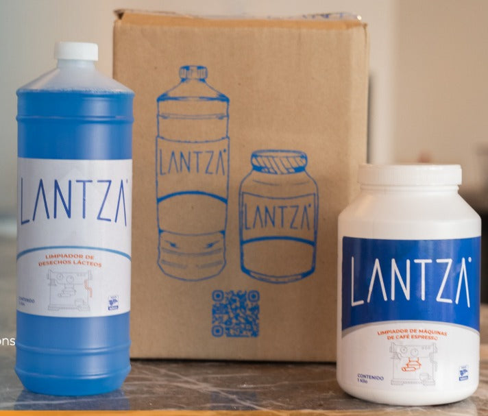 KITS DE DETERGENTE EN POLVO PARA CAFETERAS 1KG + DETERGENTE LIQUIDO PARA DESECHOS LACTEOS 1LT