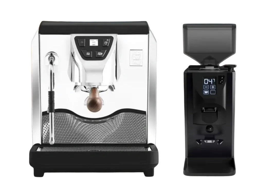 Kit cafetera espresso nuova SIMONELLI OSCAR MOOD + molino DUO