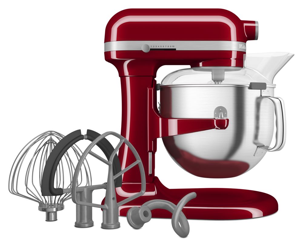 Combo Batidora Tazón Elevable 6.6 L Cast Iron + Regalo Tazón de acero inoxidable kitchenaid KSM70SKXXBK