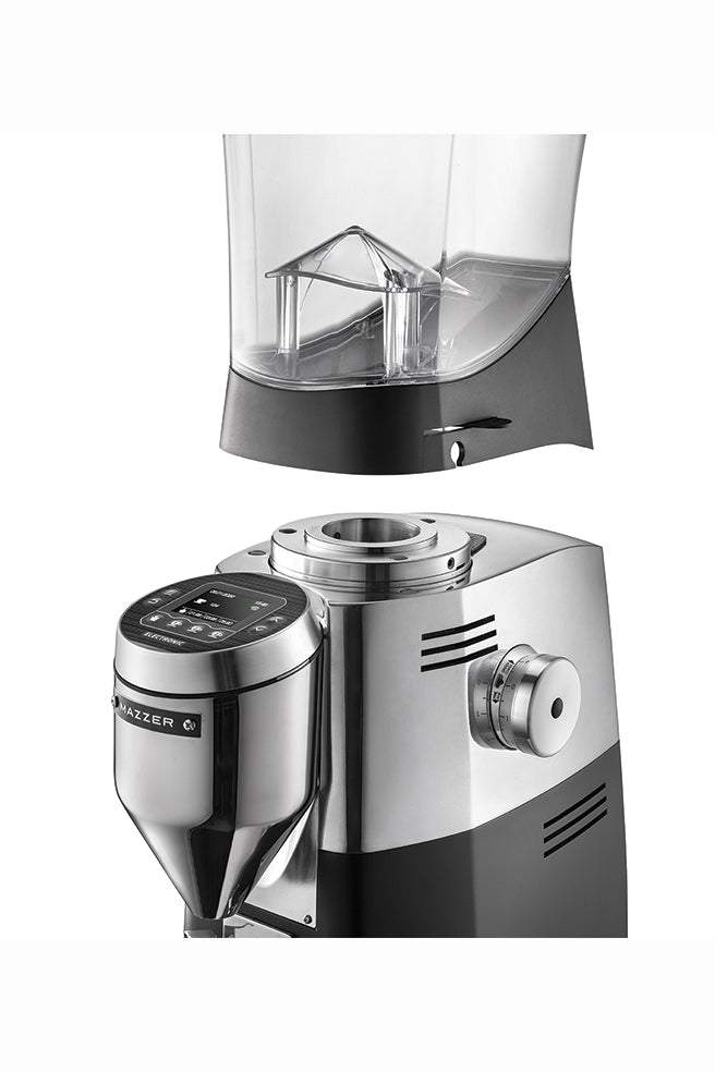 Molino de café de alto volumen con muelas cónicas de 71 mm y transmisión por correa Mazzer KOLD S