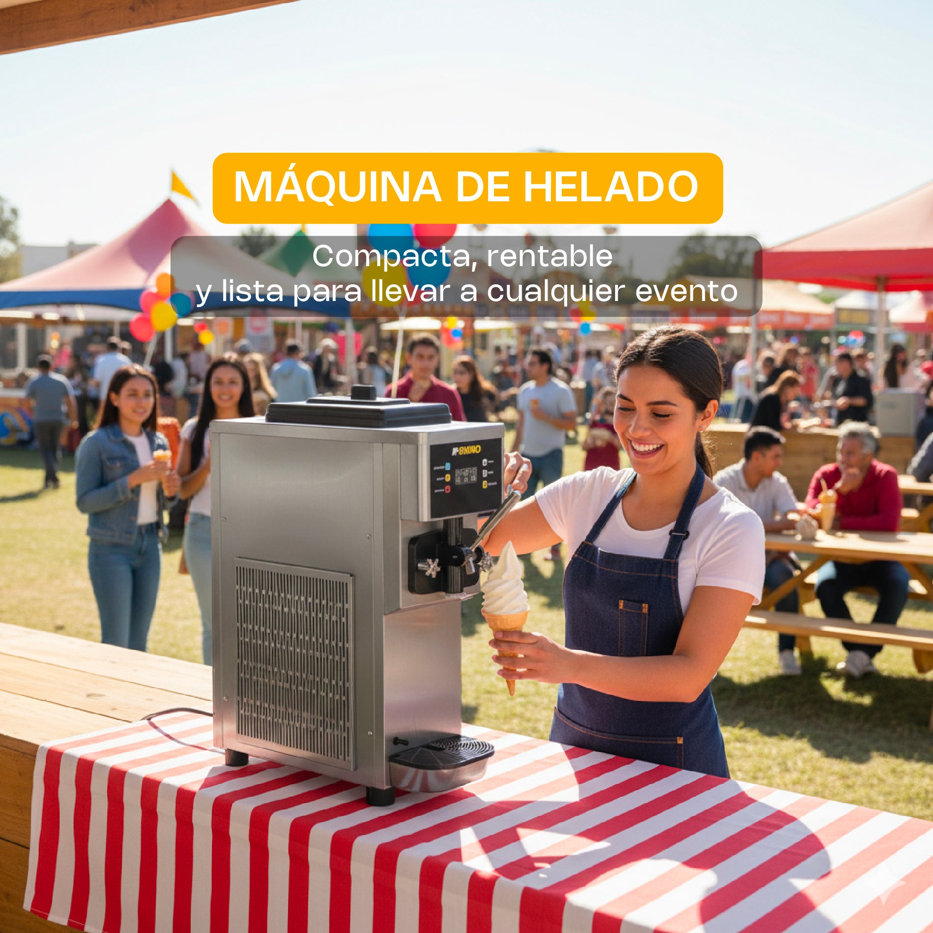 Maquina de Helados 10 L Rhino HELA-10