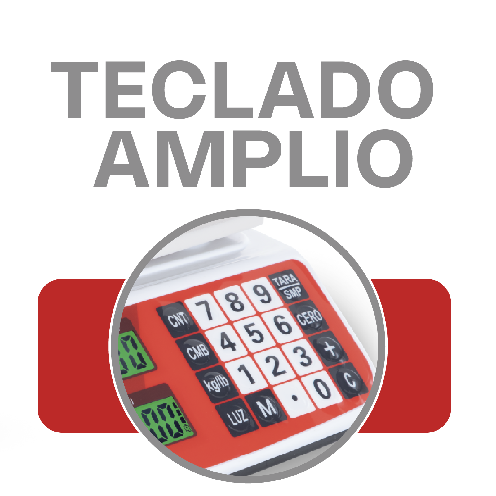 Báscula Electrónica Comercial de 20 kg con Función de Caja Registradora y Conteo de Piezas Vinson VINS-20
