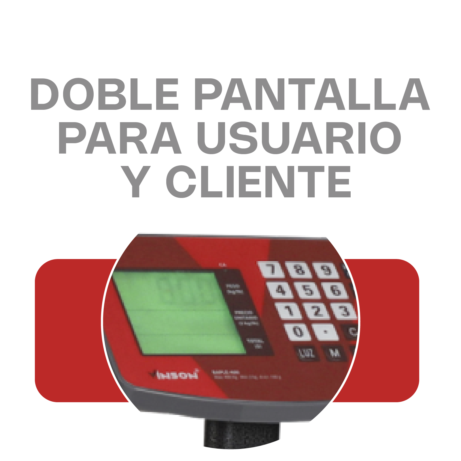 Báscula de Plataforma Plegable Comercial de 100 kg con Doble Pantalla Vinson BAPLE-200