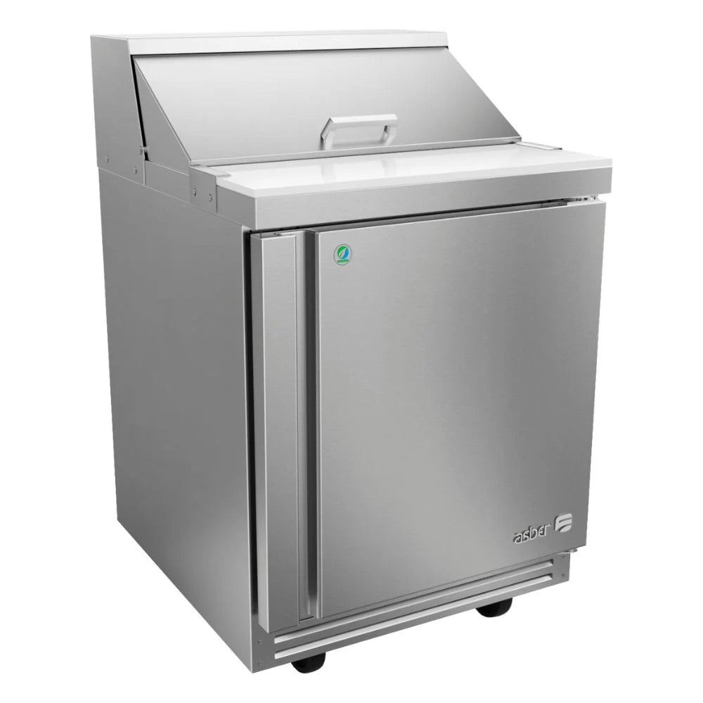 Mesa refrigerada para ensaladas línea premium Asber APTS-27-8 P HC 115V 60Hz