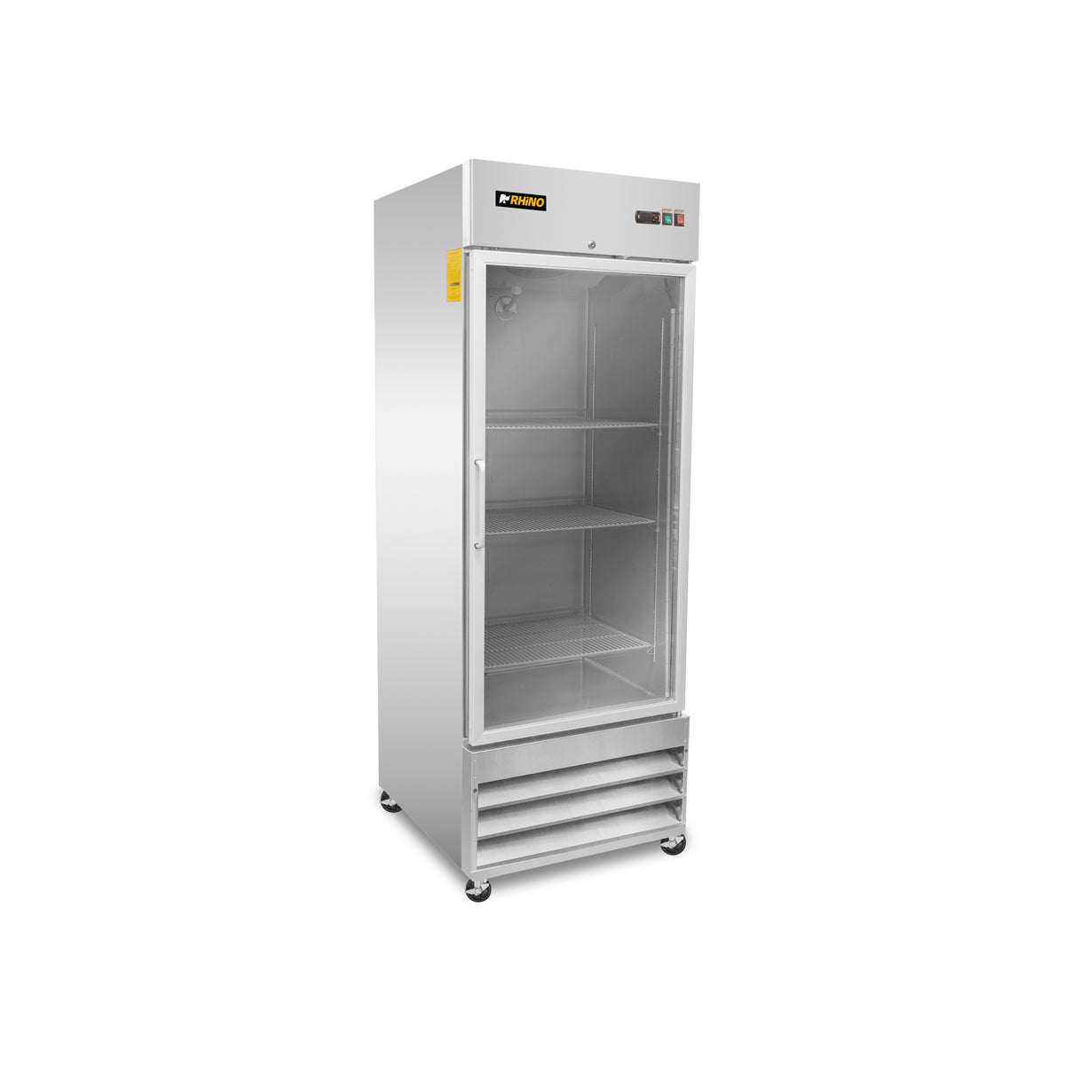 Congelador Vertical de Acero Inoxidable con Puerta de Cristal Rhino CONVECRI-23