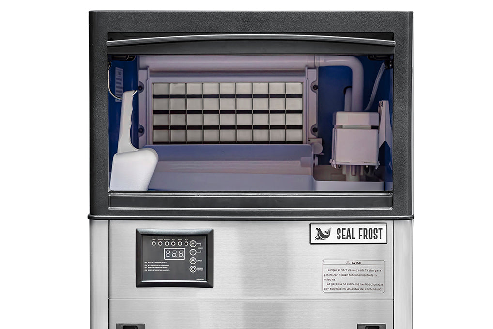 Máquina de hielo en cubo, bajo mostrador Seal Frost SF-129S, 55 kg en 24 hr.