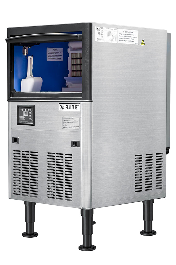 Máquina de hielo en cubo, bajo mostrador Seal Frost SF-129S, 55 kg en 24 hr.