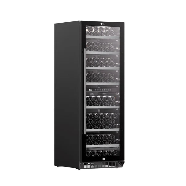 Cava de vinos negra 1 puerta de cristal 202 botellas Teknikitchen WC2T202