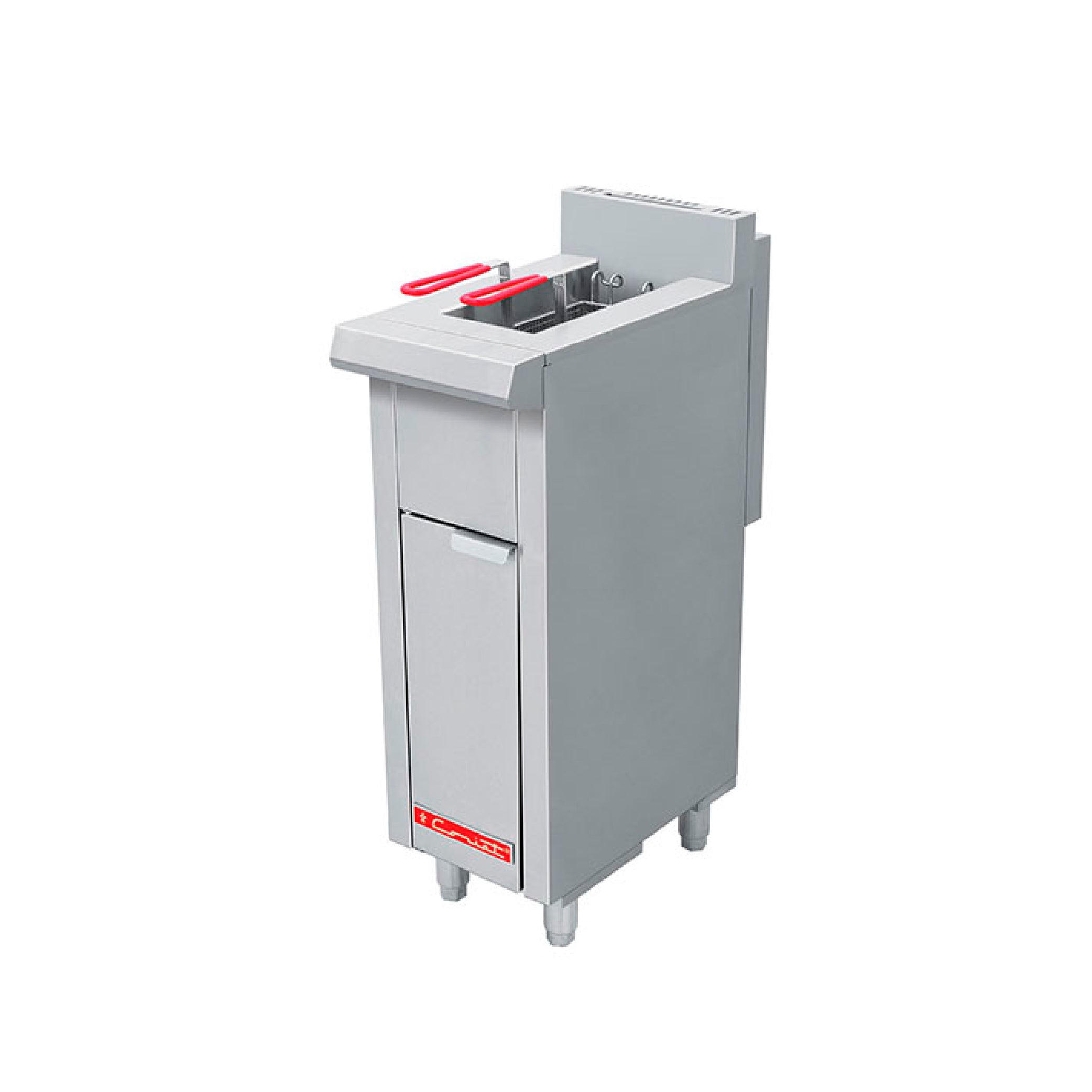 Freidora de piso a gas Coriat modelo TURBO-6.5-1Q de piso Petit